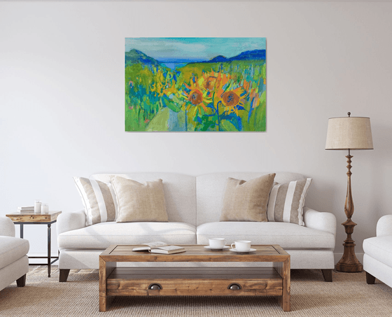 sunflowers 120x80cm