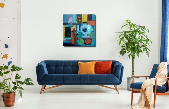 Interior with a White Jug III