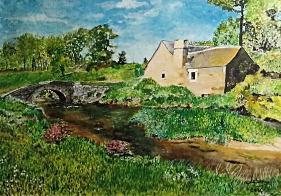 Little house and a River