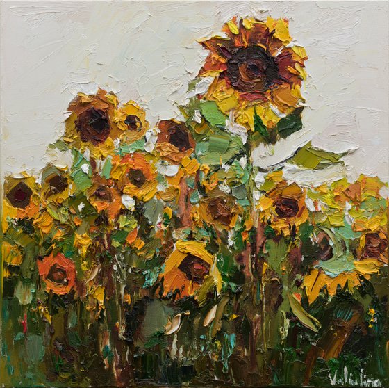 Sunflowers  Original Impasto Oil painting