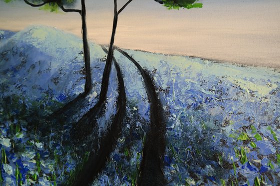 Blues and the fields -  Fields and Colors Series