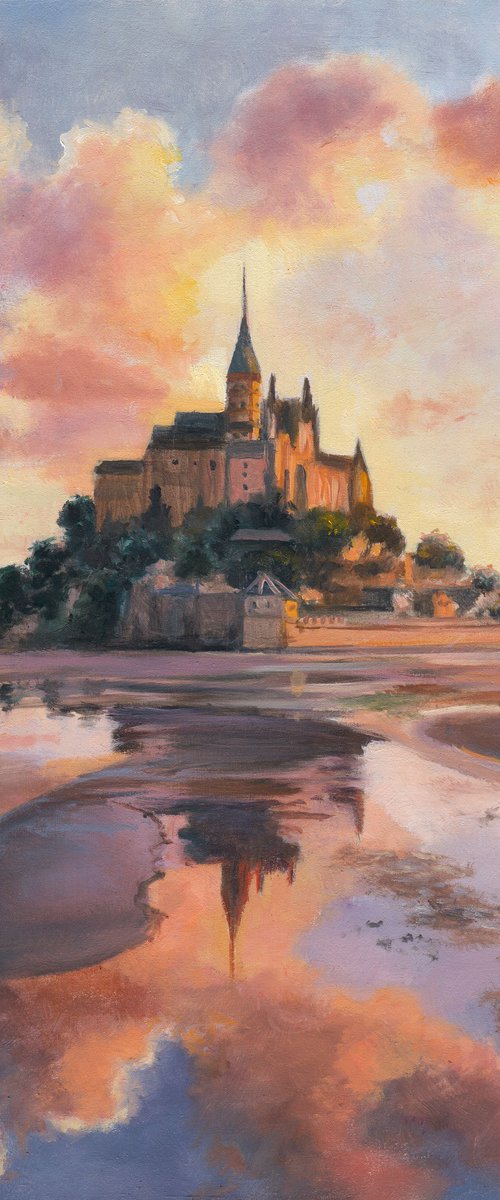 Mont Saint Michel in France by Lucia Verdejo