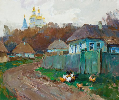 Village Street. Old Putivl by Aleksandr  Kryushyn