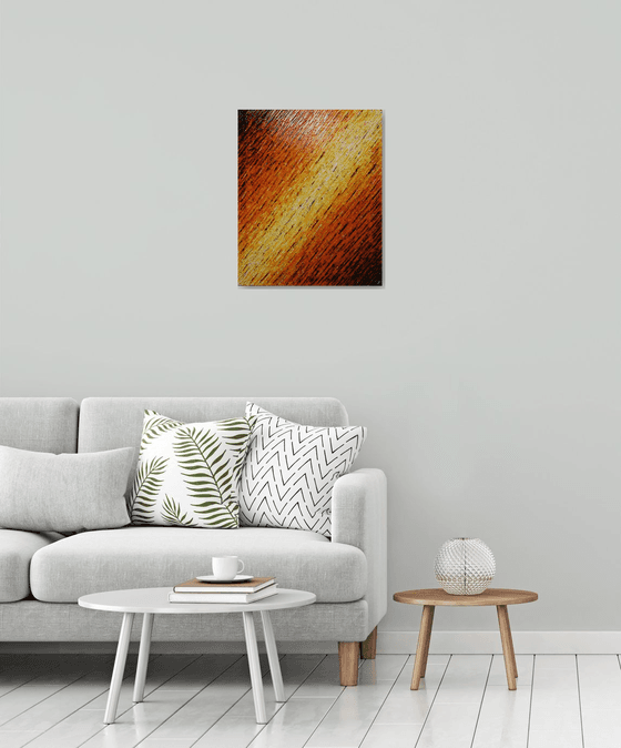 White orange knife texture