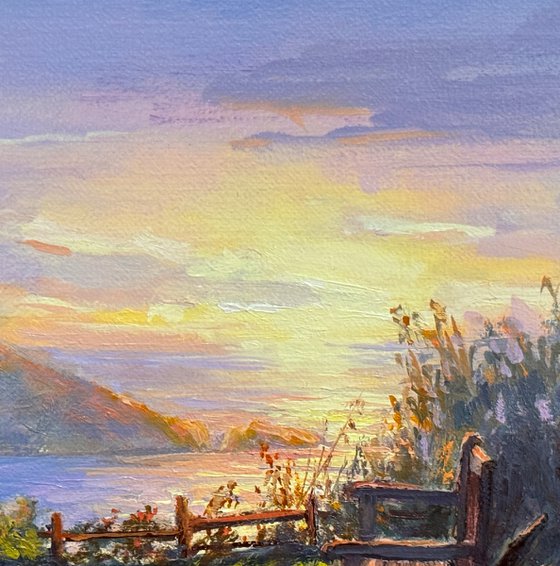 Sunset At Albion Cove