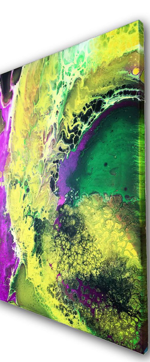 "The Singularity" - Original Abstract PMS Acrylic Painting, 18 x 24 inches by Preston M. Smith (PMS)