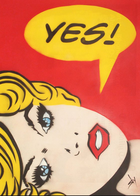 "YES!" (RED) (ON AN URBOX).