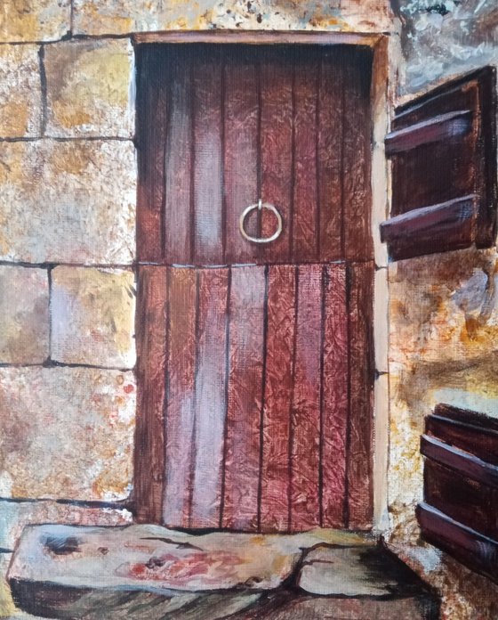 Sunny Street of the Greek city