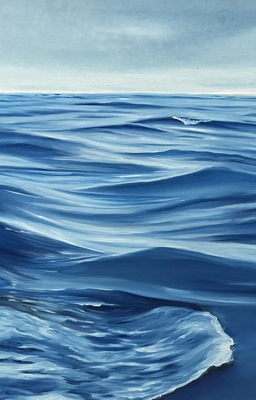Time to Reflect - ocean waves sea coastal seascape by Alanah Jarvis