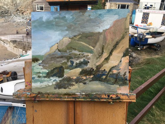 Rocky cove in Cornwall