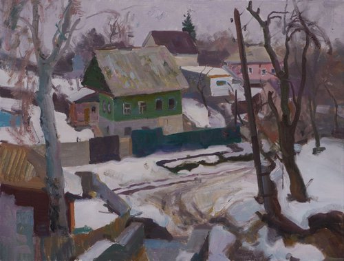 Decembrists Street in February by Victor Onyshchenko