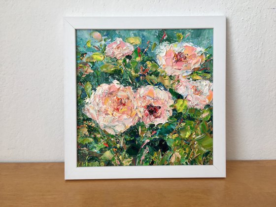 Floral Miniature Oil Painting