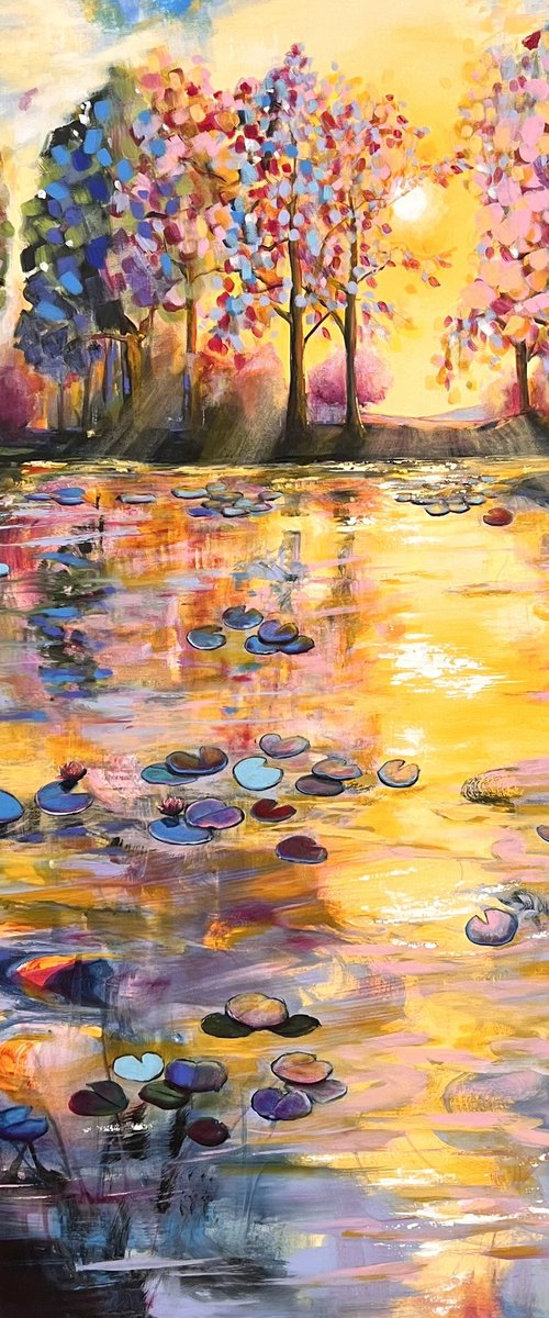 Sunshine On The Pond 10 by Sandra Gebhardt-Hoepfner