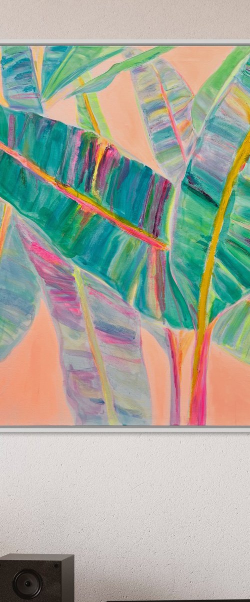 'Rainbow Banana Leaves' by Kathryn Sillince