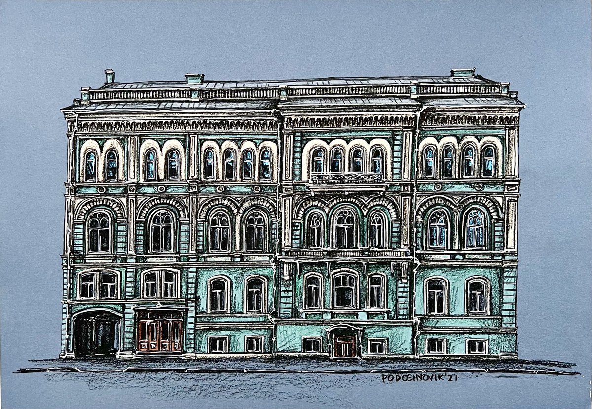 Front view of a building in St.Petersburg, Russia #3 by Sasha Podosinovik