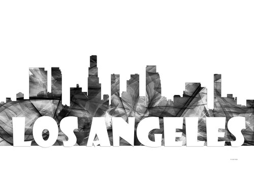 Los Angeles Skyline BG2 by Marlene Watson