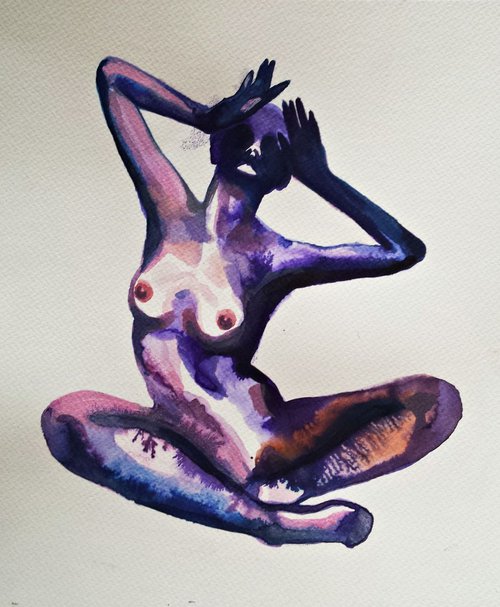 Purple woman by Nevena Kostić