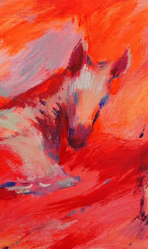 A HORSE WITH BALLOONS by Tetiana Borys