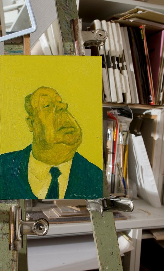 yellow Alfred Hitchock