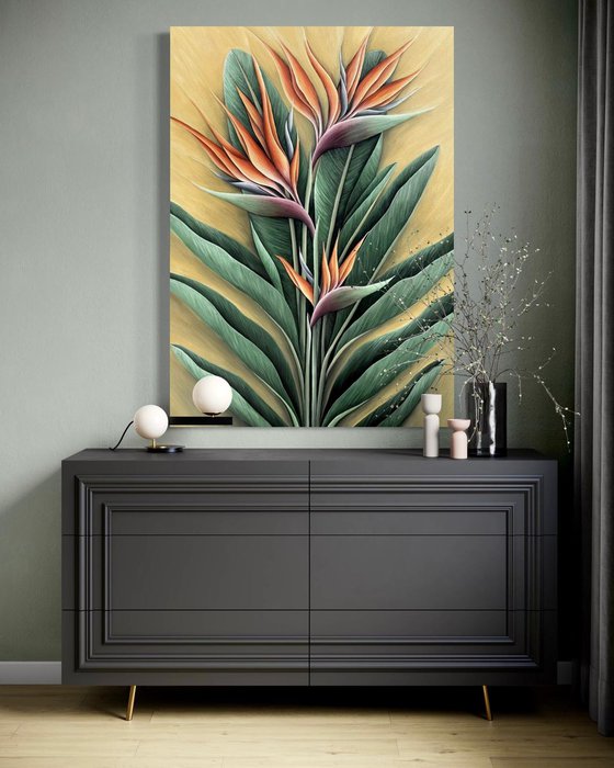 TROPICAL ORANGE STRELITZIA