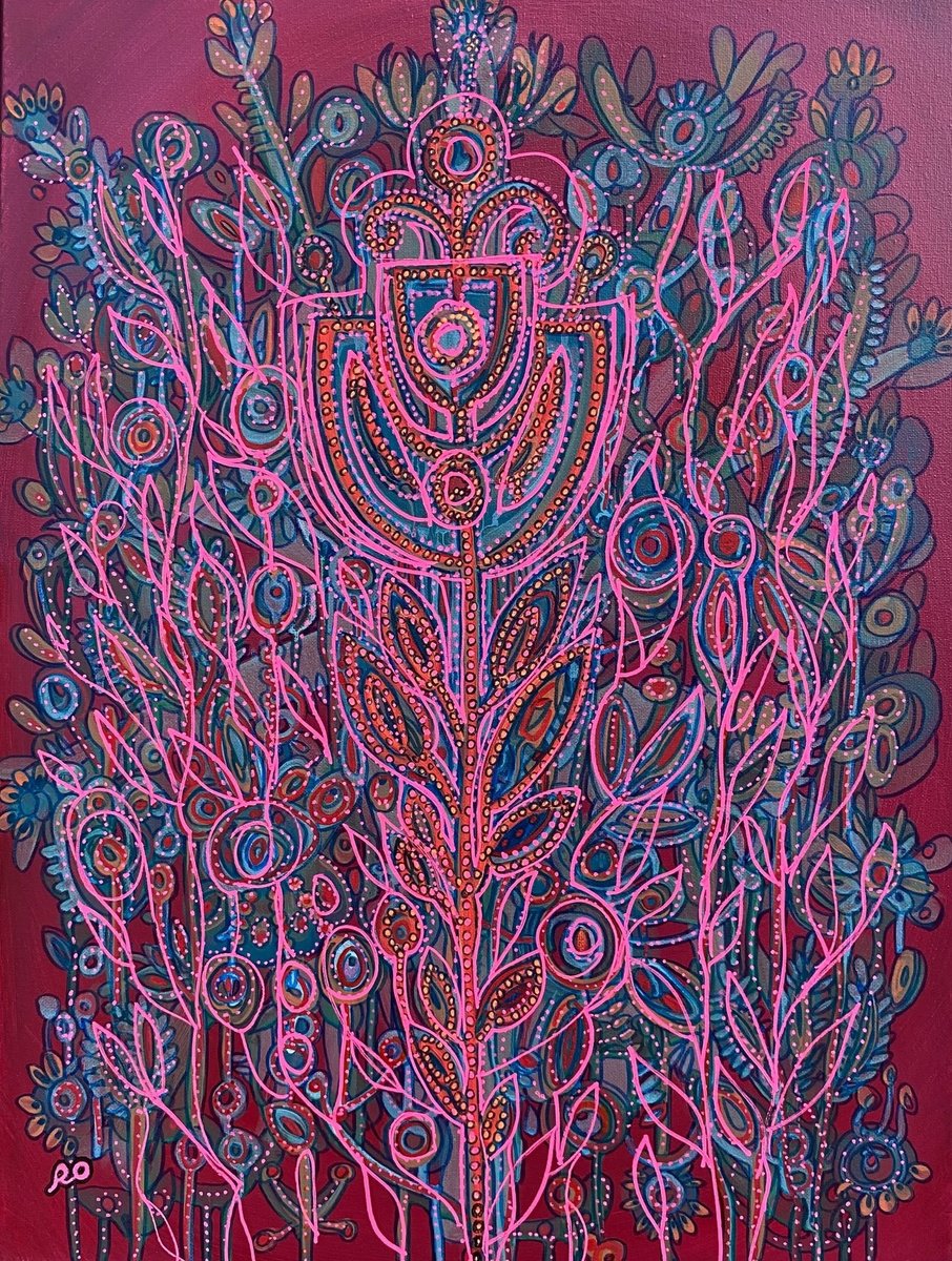  Pink Flower By Olga Rokhmanyuk | Roartus, 18 X 24, Artwork For Sale On Artfinder