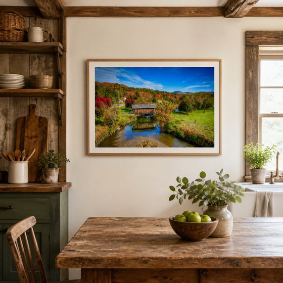 Martin Covered Bridge, Vermont, 43 x 29