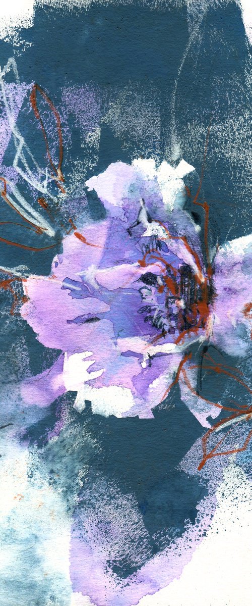 Peony in Moonlight by Ksenia Selianko
