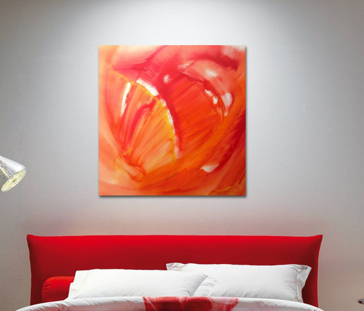 Abstract Oil Painting By Davide De Palma, 24 X 24, Sailing, Original Artwork