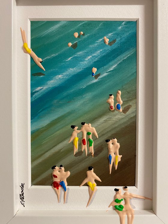 Action.3D Freedom People Sea. Eka Peradze Art.