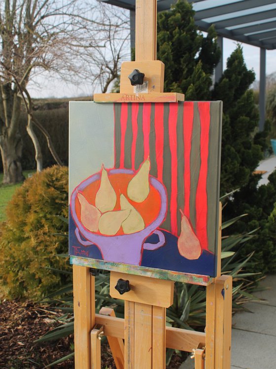 Still life with pears.