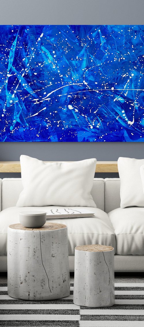 Blue abstract no. 4624 by Anita Kaufmann