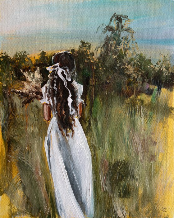 August | Girl in the field