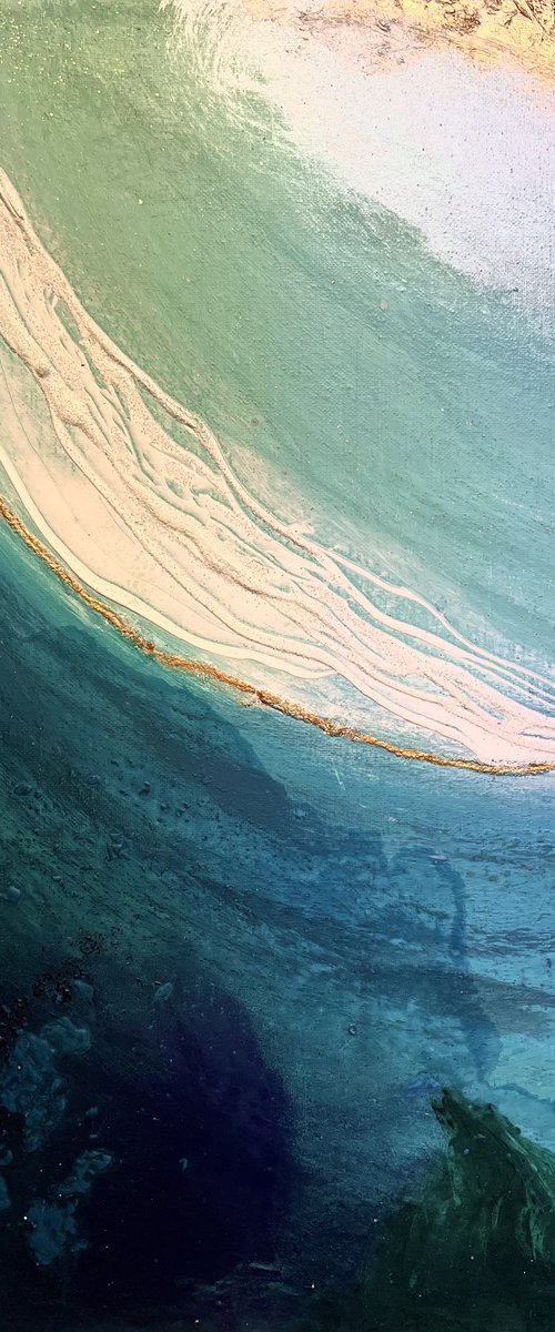 Blue waves4 seascape by Henrieta Angel