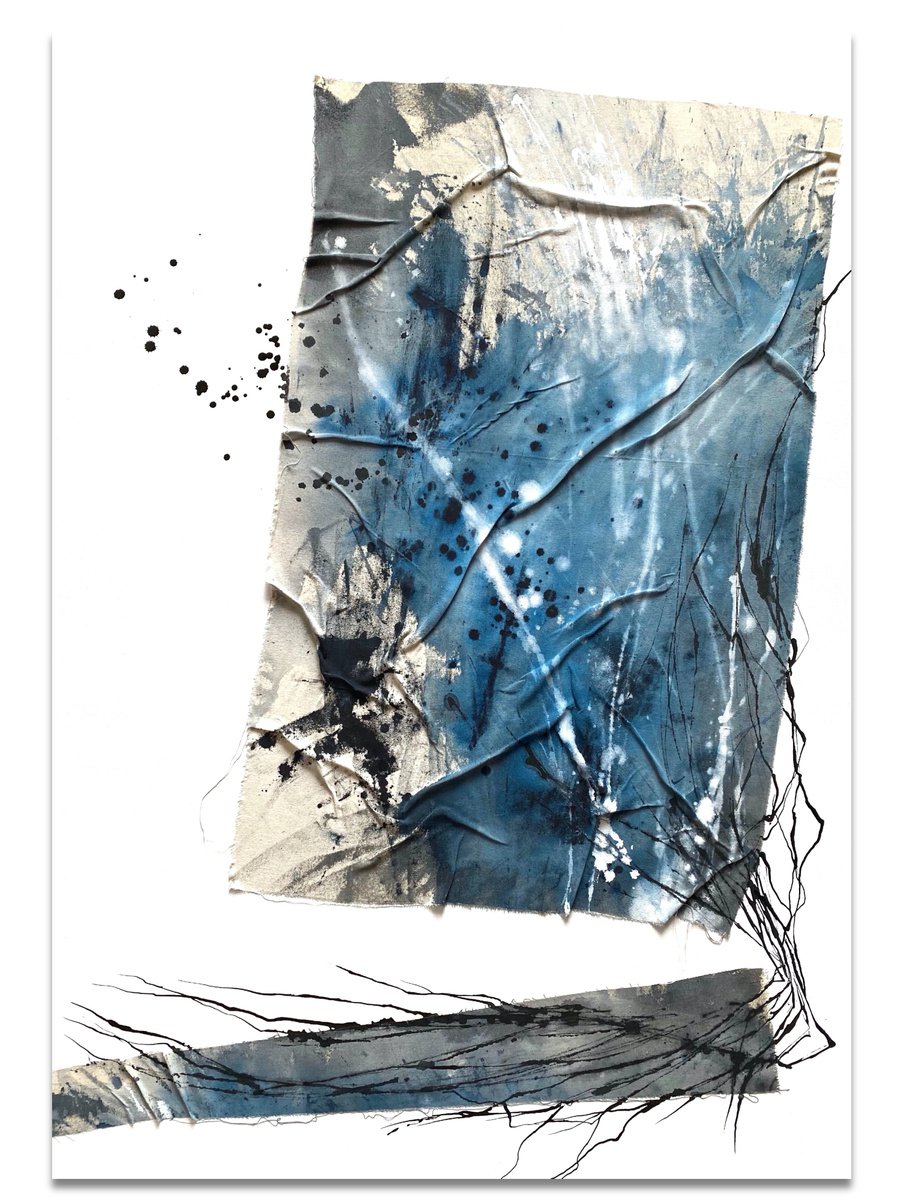 Abstract Painting By Cristina Dalla Valentina, 28 X 39, Free Thoughts /4, Original Artwork