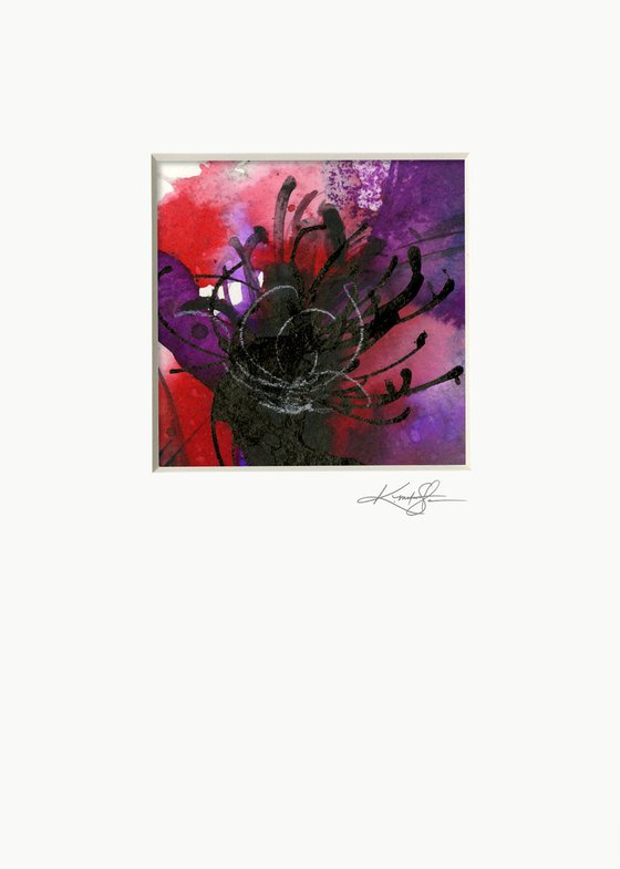 Soul Flower Collection 4 - 3 Flower Paintings by Kathy Morton Stanion