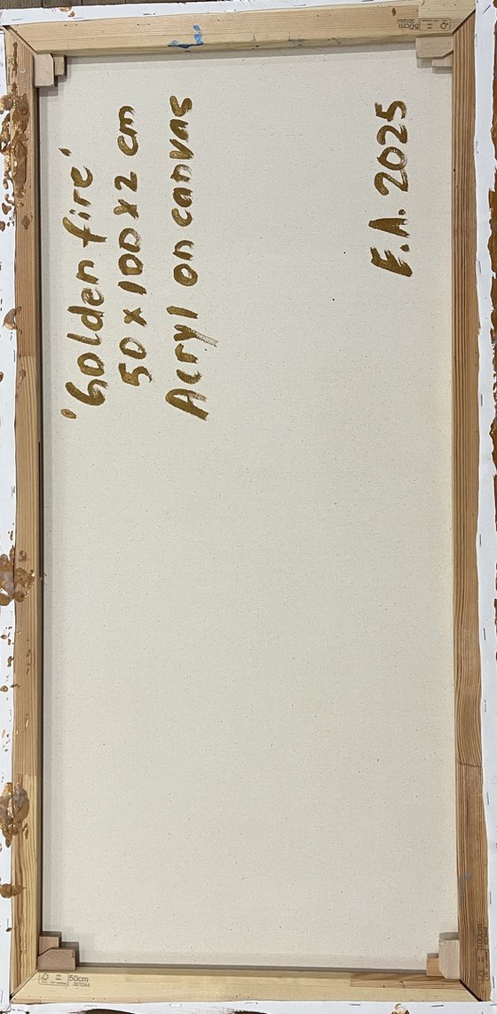 Golden Fire 50x100x2 cm