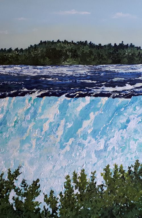 Horseshoe Falls Landscape waterscape by Anne Shaughnessy