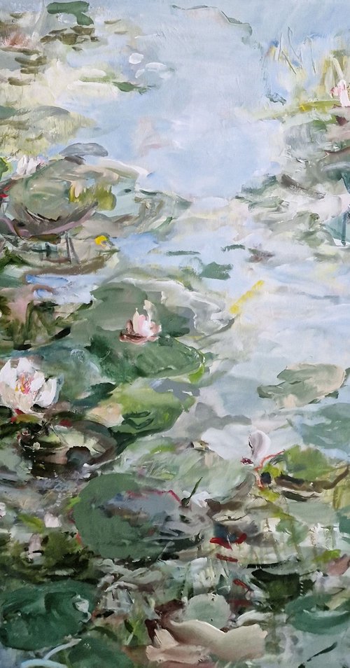 Water lily pond I by Irina Laube