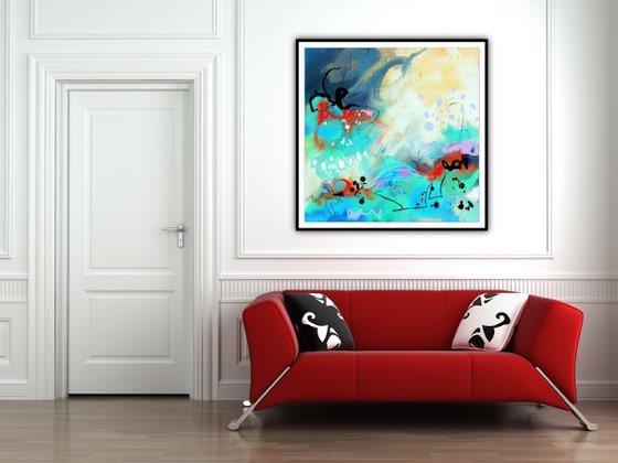 Caraïbes - Abstract artwork - Limited edition of 1