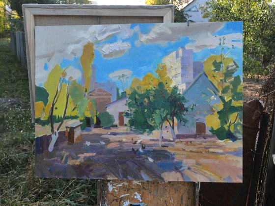Yard with Chickens