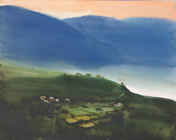 Morning light, Himachal hamlet