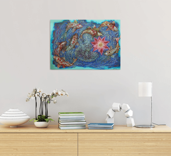 Fantasy with Flowers 332. paper 59x42cm