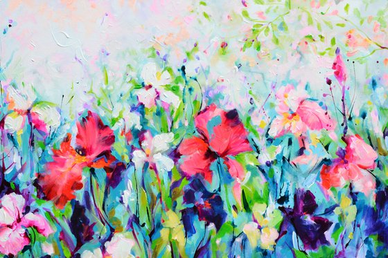 Colorful Iris Garden