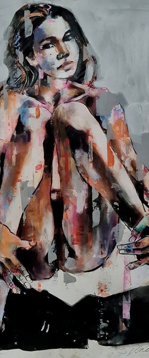 figure with orange 2-28-23 by Thomas Donaldson