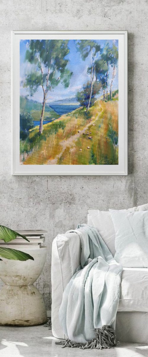 I looking at Loch Ness by Olha Laptieva