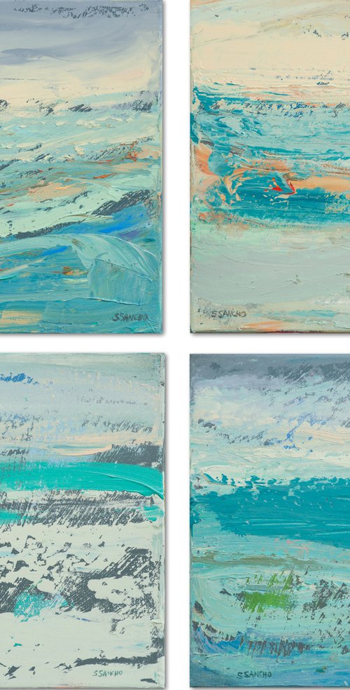 Four emotional seascapes by Susana Sancho Beltrán