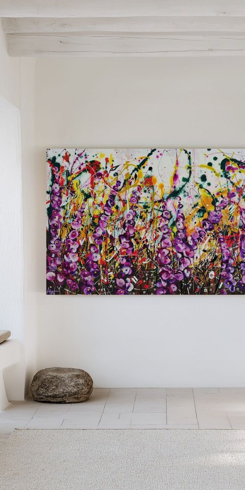 The Wild Floralia Diptych by Angie Wright