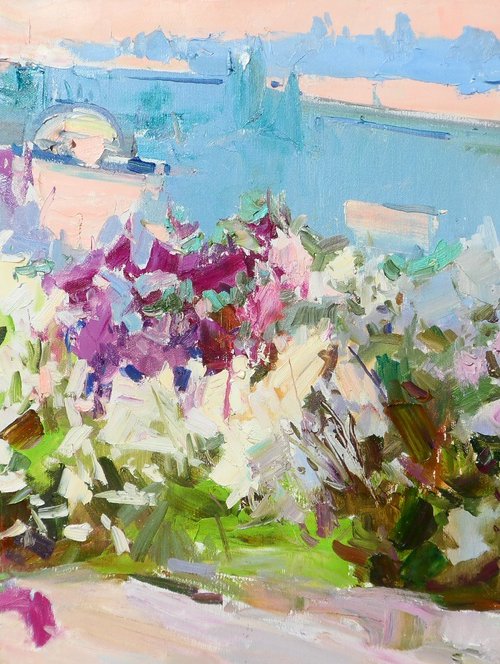 " Lilac garden " by Yehor Dulin