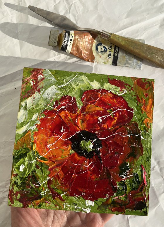 Poppy Flowers Painting