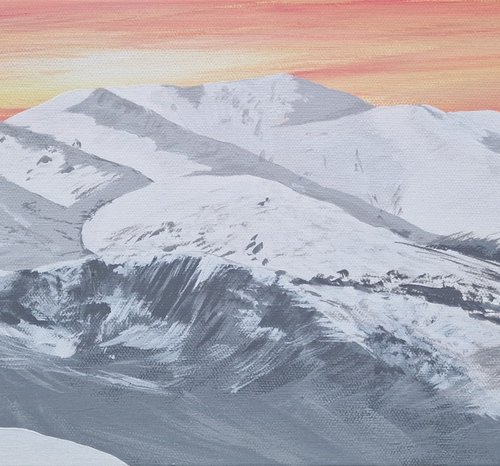 Skiddaw from Blencathra, The Lake District by Sam Martin